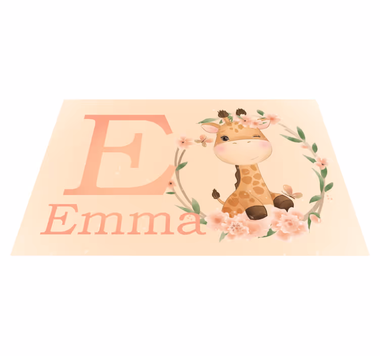 Set de table design enfant girafe mignonne - TenStickers
