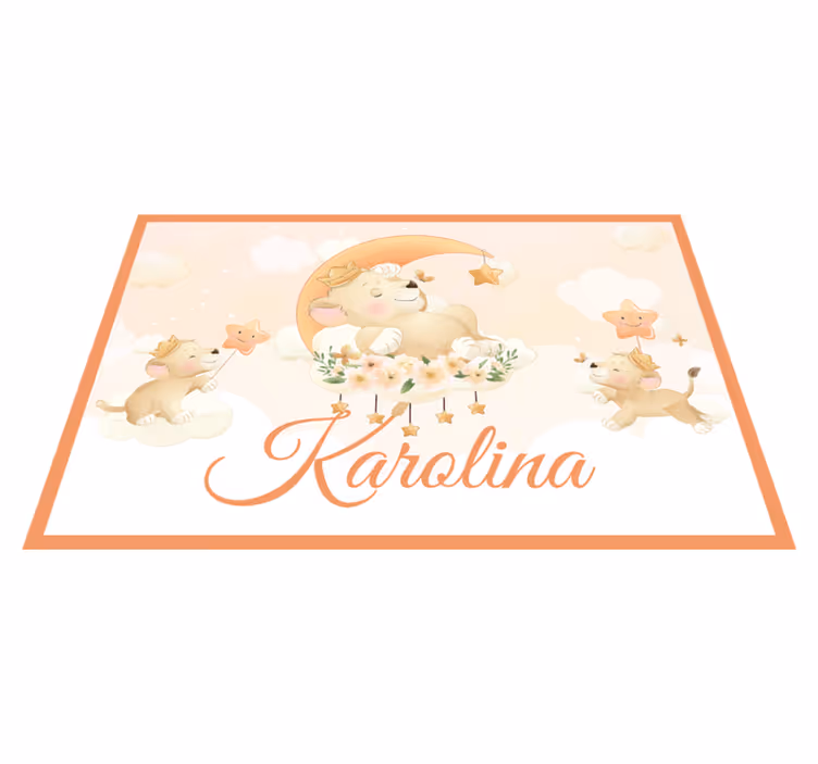 Set de table design enfant lionceaux fantaisistes - TenStickers