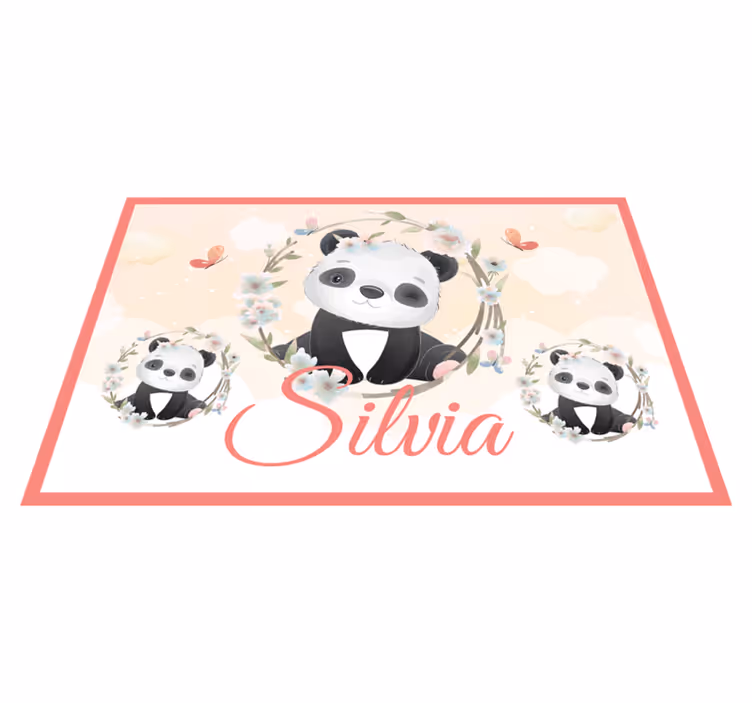 Set de table design enfant arrangement panda charmant - TenStickers
