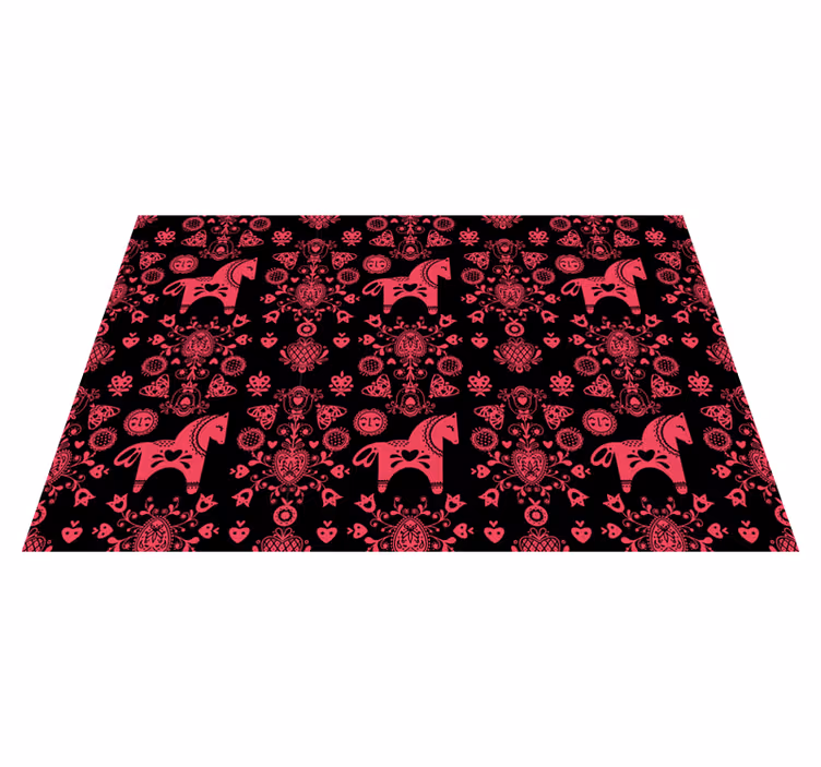 Set de table original motif de chevaux amusants - TenStickers