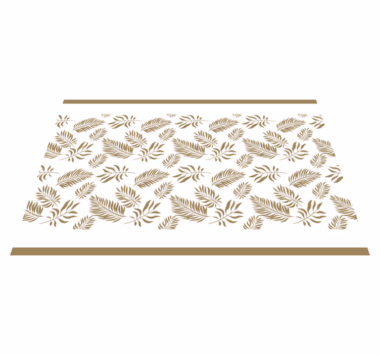 Set de table design bois inspiration feuille Élégante - TenStickers