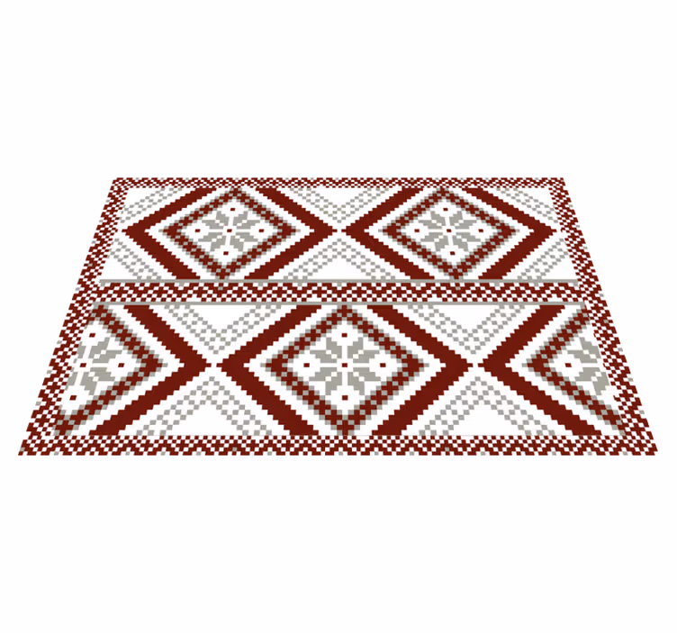 Set de table design bois motif géométrique texturé - TenStickers