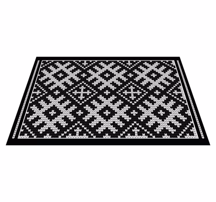 Set de table design bois motif tricot traditionnel - TenStickers