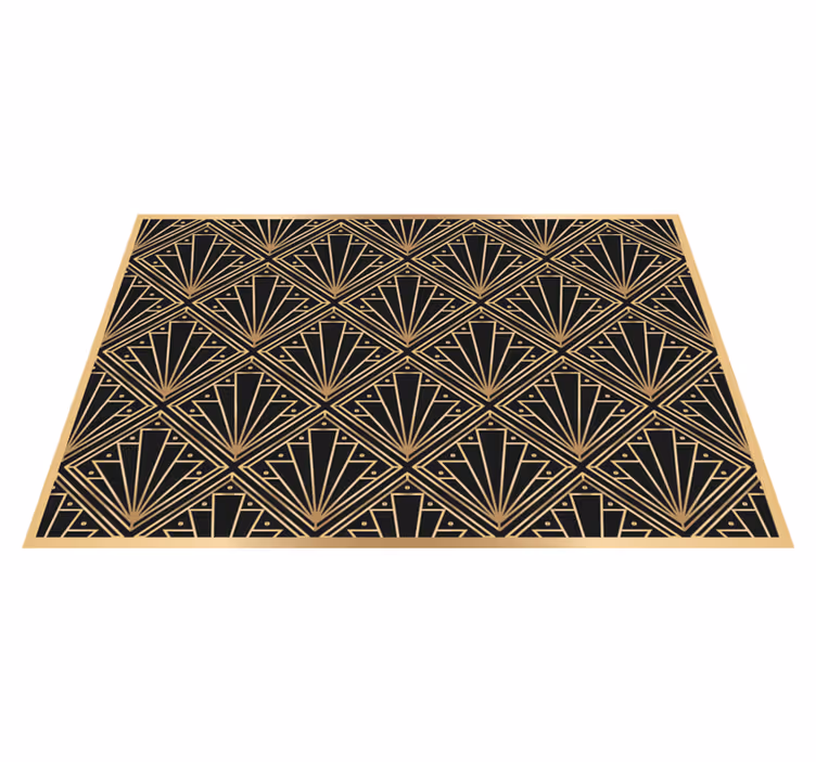 Set de table design bois motif art déco - TenStickers