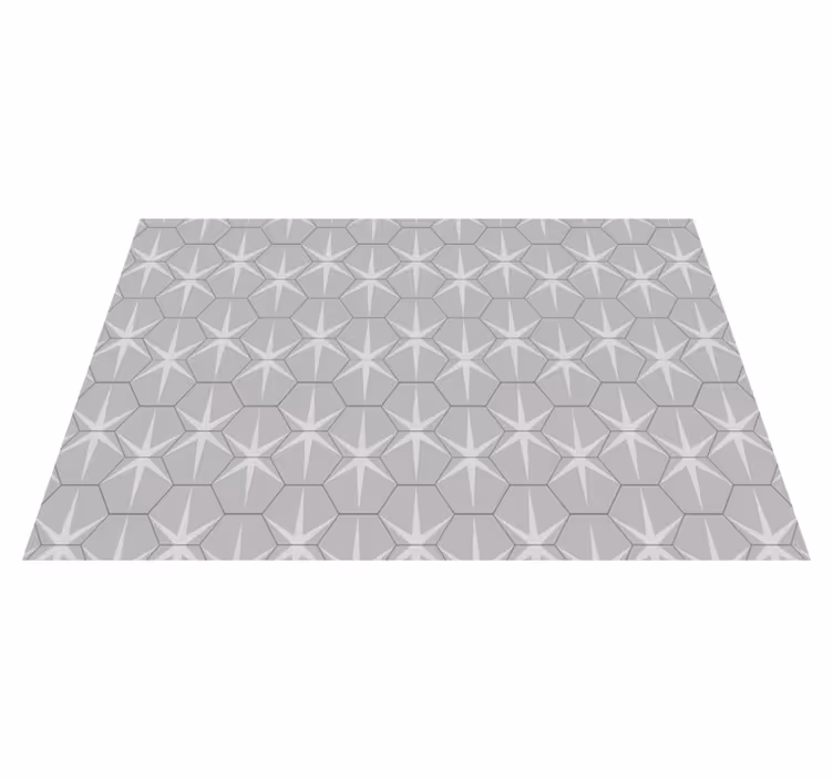 Set de table design bois motif étoile hexagonal - TenStickers