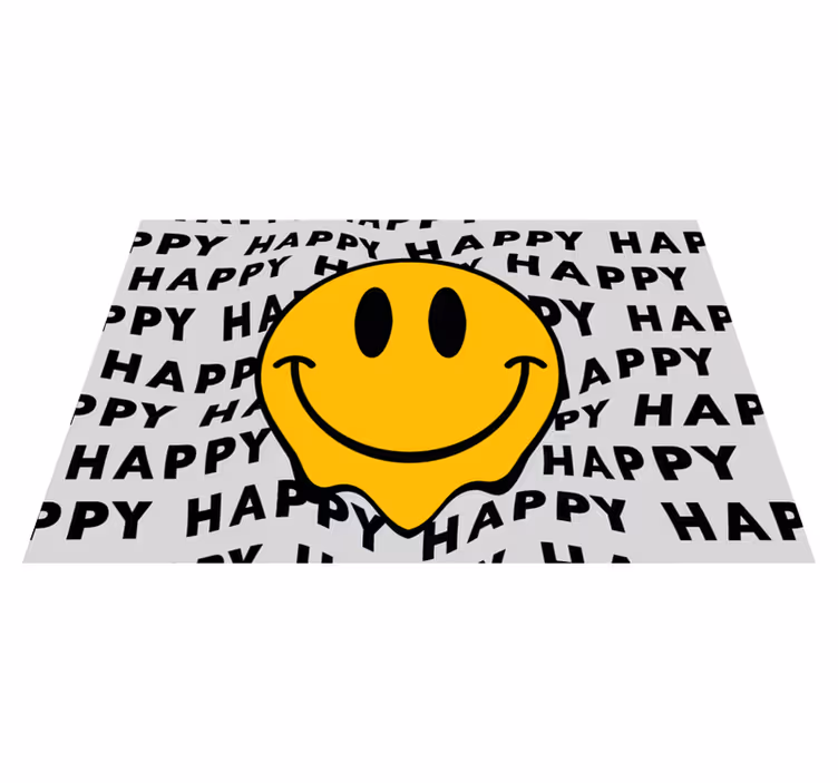 Set de table design citation visage souriant - TenStickers