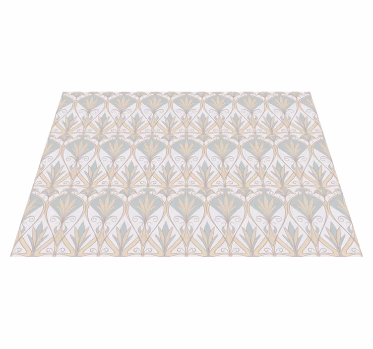 Set de table design bois composition florale élégante - TenStickers