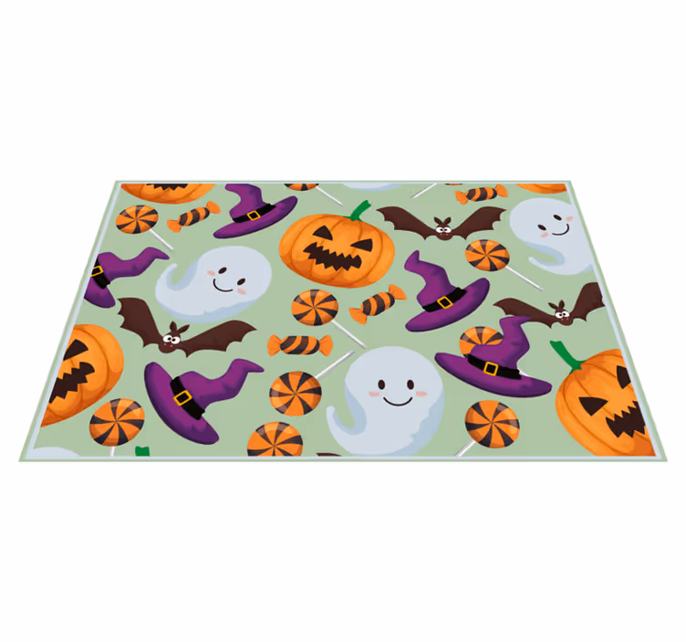 Set de table halloween éléments colorés - TenStickers