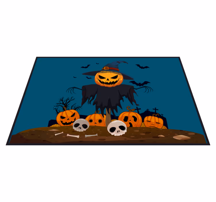 Set de table halloween horreur de citrouille épouvantail - TenStickers