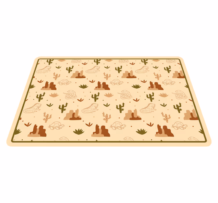 Set de table design enfant thème animaux du désert - TenStickers