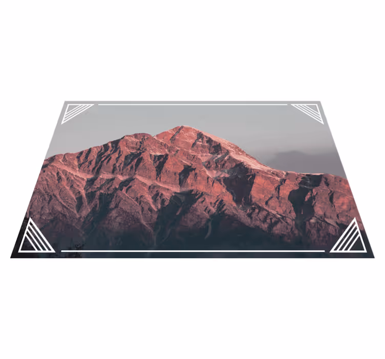 Set de table moderne paysage montagnard sérénité - TenStickers