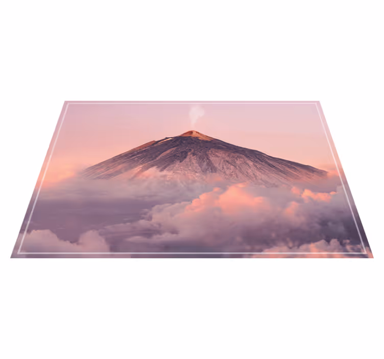 Set de table moderne paysage de montagne volcanique - TenStickers
