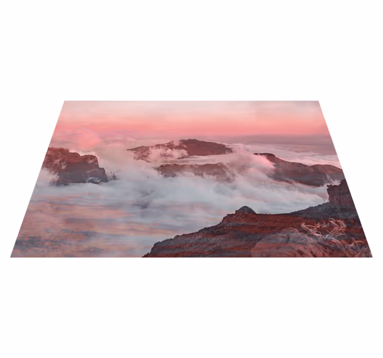 Set de table moderne paysage de montagnes - TenStickers