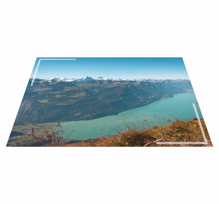 Set de table original montagnes enneigées - TenStickers