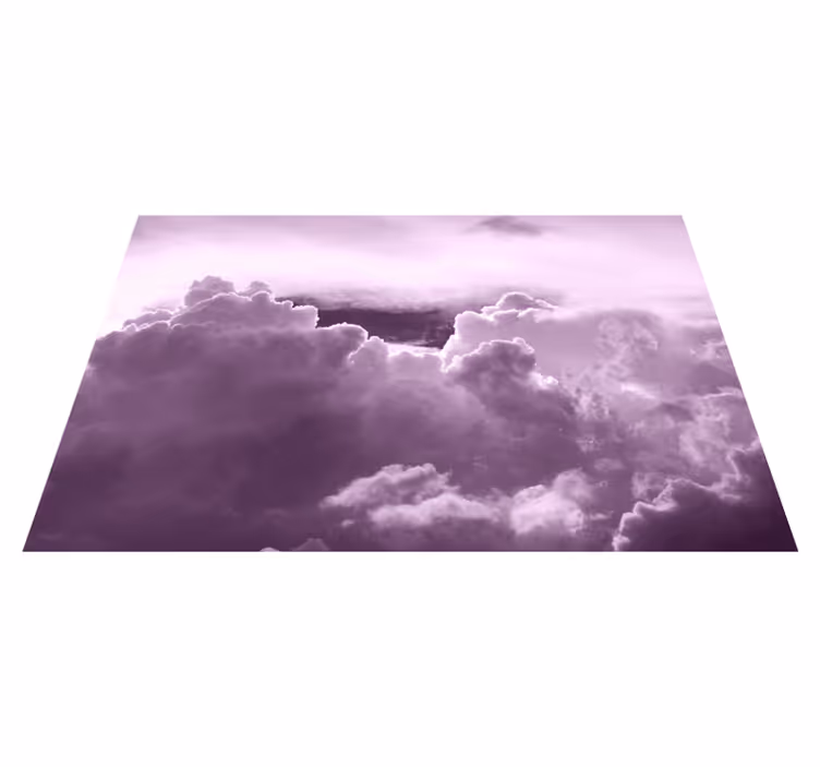 Set de table design bois nuages en violet - TenStickers