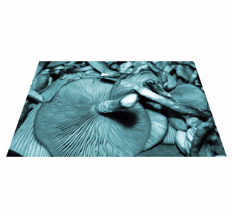 Set de table design bois gros plan champignon - TenStickers