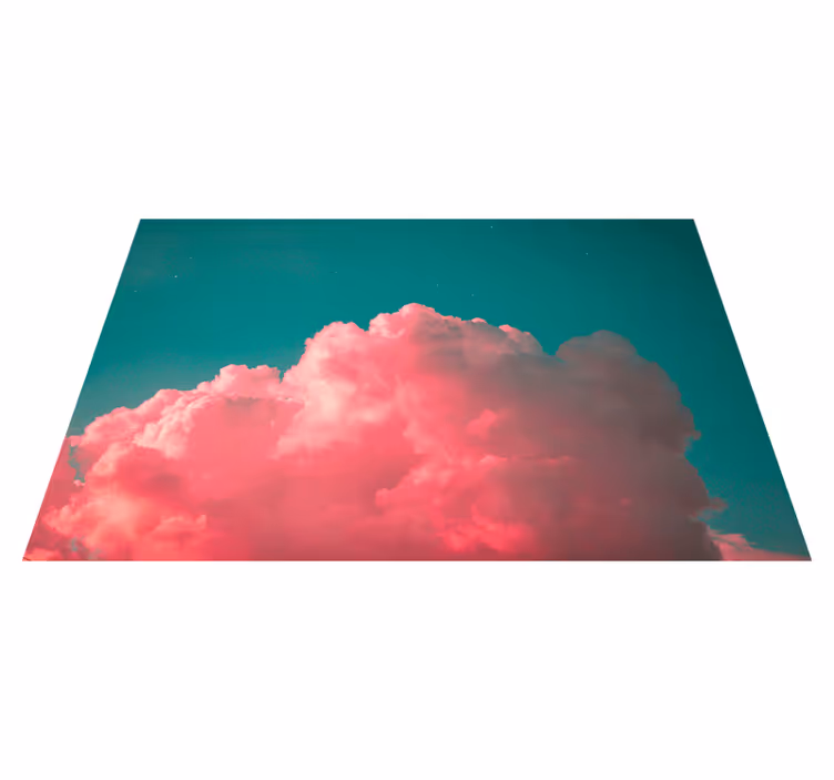 Set de table moderne nuage rose poudré - TenStickers