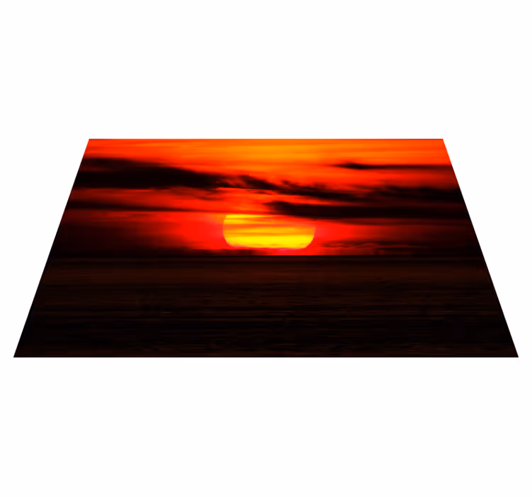 Set de table design élégant coucher de soleil sur océan - TenStickers