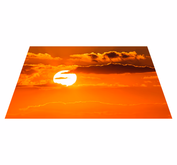 Set de table moderne scène de ciel au coucher de soleil - TenStickers