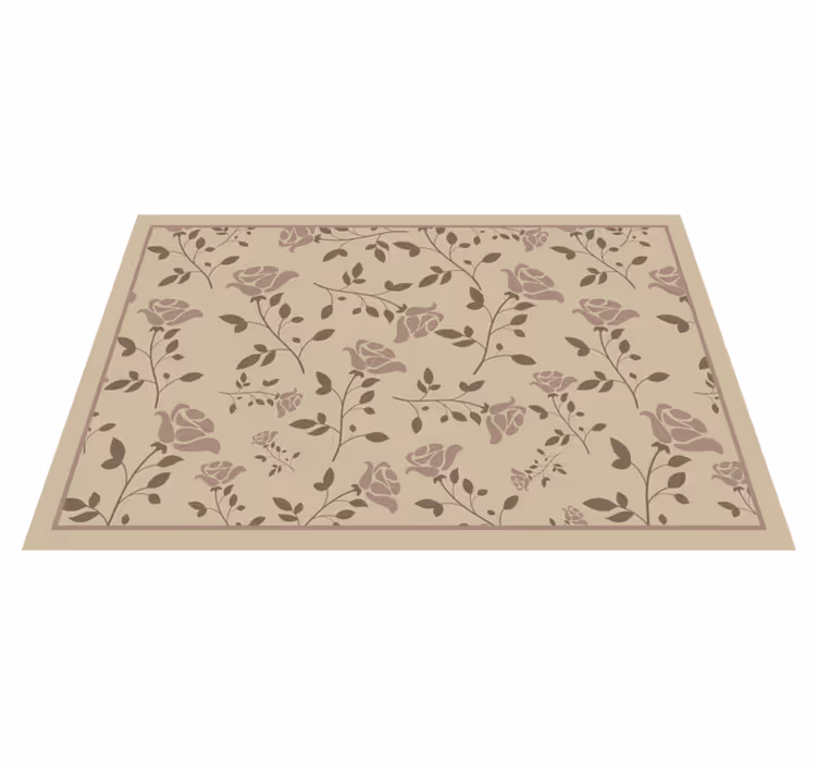 Set de table design bois motif botanique floral - TenStickers