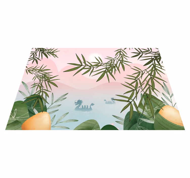 Set de table design enfant scène de jungle enchantée - TenStickers