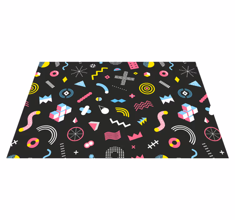 Set de table original motifs géométriques vibrants - TenStickers