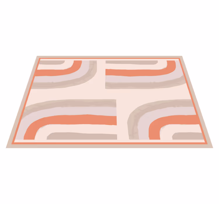 Set de table moderne motifs courbés colorés - TenStickers