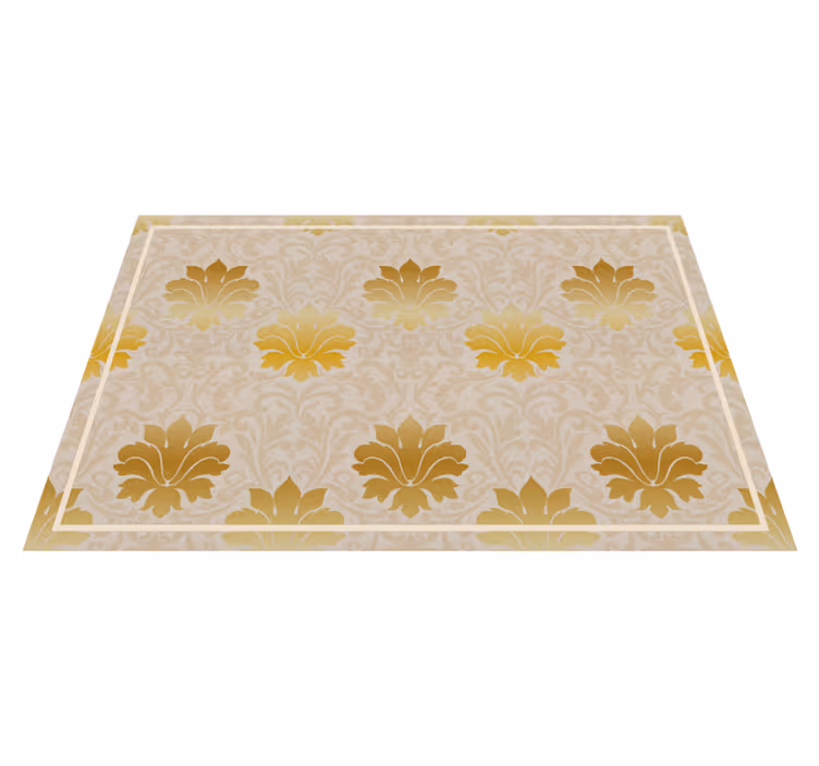 Set de table design bois fond floral élégant - TenStickers