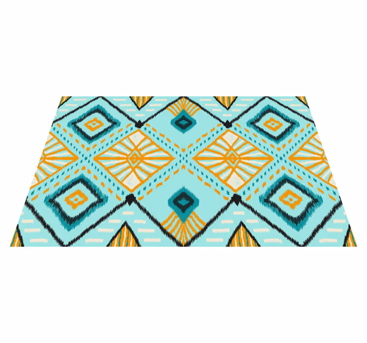 Set de table design bois motif géométrique abstrait - TenStickers