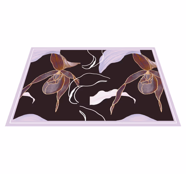 Set de table design élégant motif floral orchidée - TenStickers