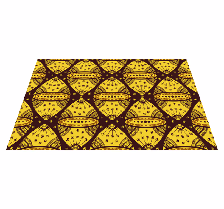 Set de table design bois motif géométrique complexe - TenStickers