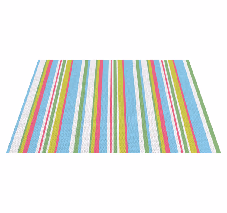 Set de table design bois surface rayée colorée - TenStickers