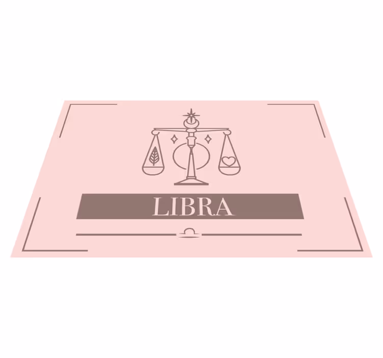 Set de table rose signe du zodiaque Balance - TenStickers