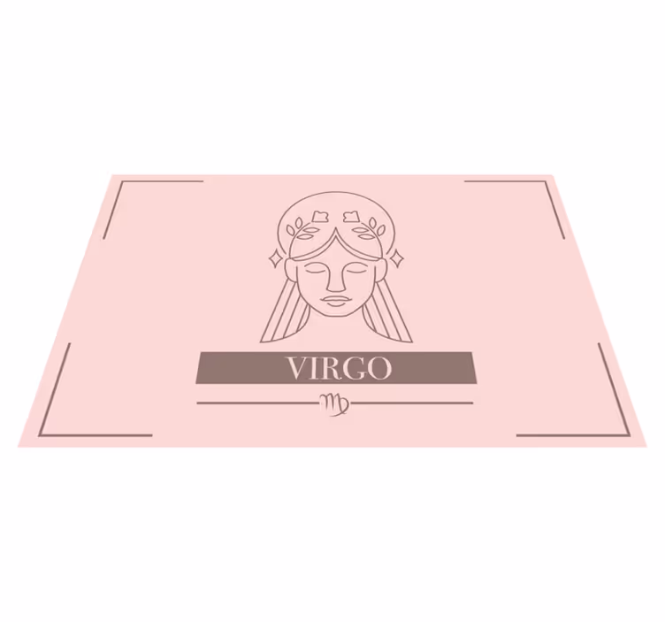 Set de table rose signe du zodiaque Vierge - TenStickers