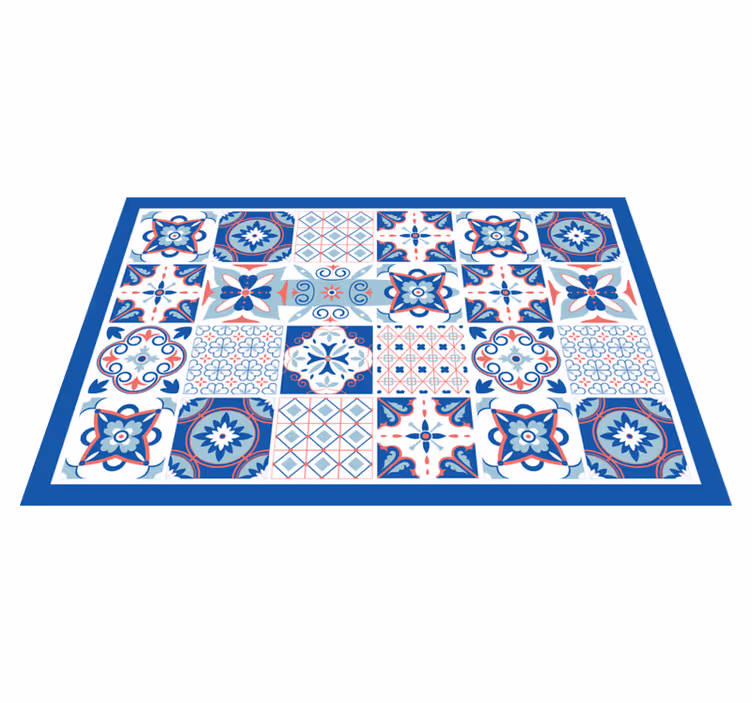 Set de table design bois motif carrelage complexe - TenStickers