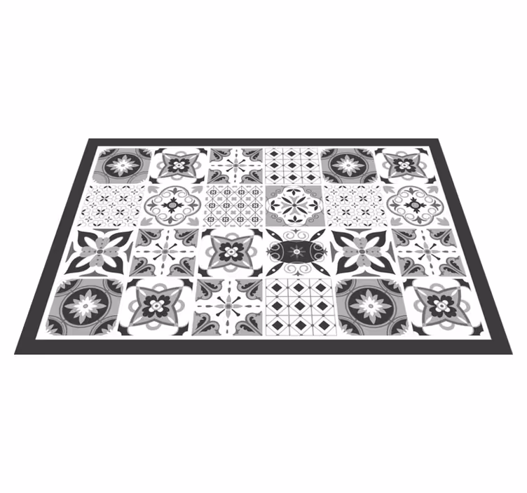 Set de table design bois motif élégant carreaux - TenStickers