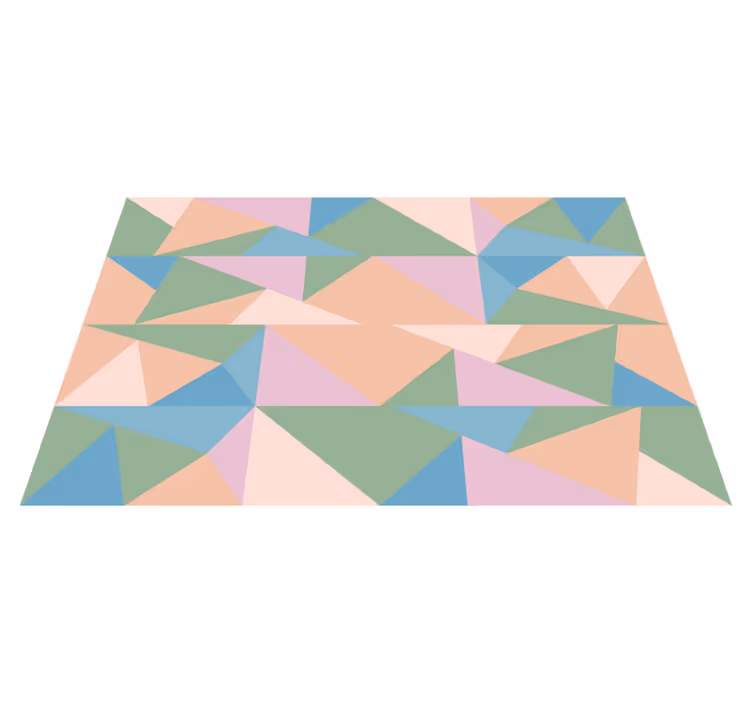 Set de table moderne motifs géométriques pastel - TenStickers