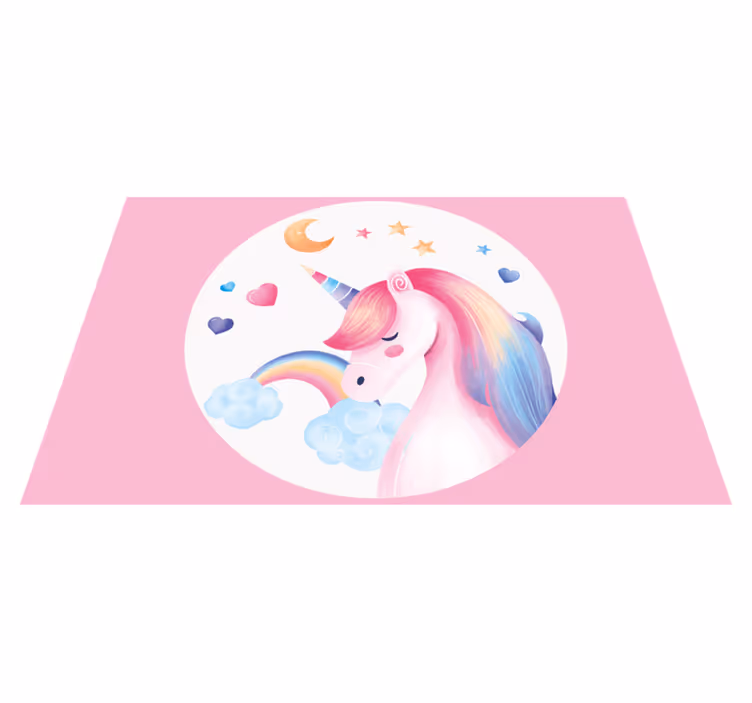 Set de table design enfant Licorne arc-en-ciel - TenStickers