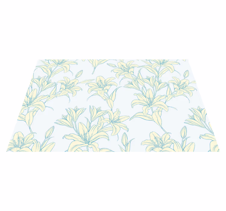 Set de table design bois style végétal élégant - TenStickers