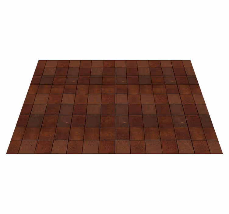 Set de table design bois motif carré marron - TenStickers