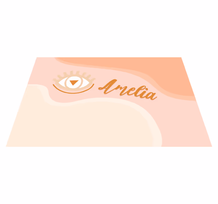 Set de table design nom personnalisation œil - TenStickers