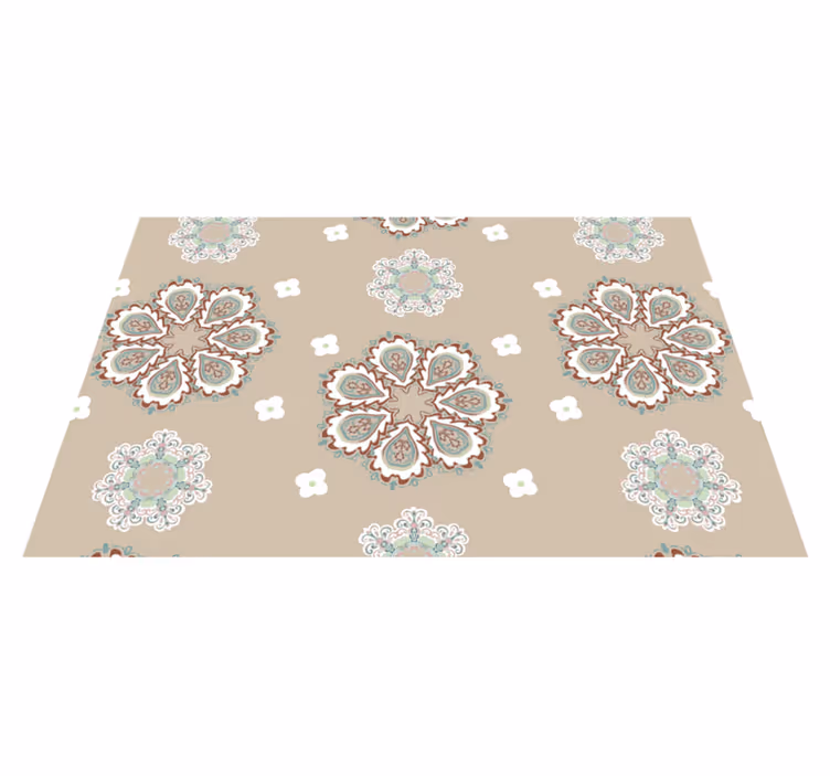 Set de table design bois motifs floraux élégants - TenStickers