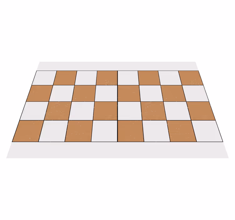 Set de table design bois motif damier - TenStickers