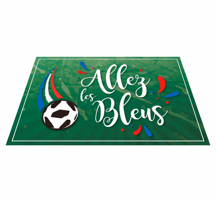 Set de table rectangulaire Allez les bleus - TenStickers