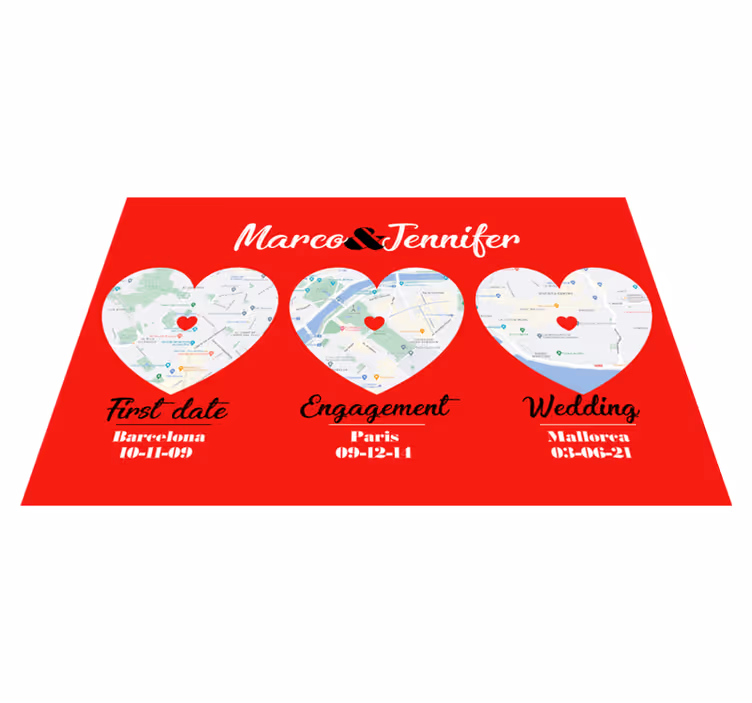 Sets de table lieux moments spéciaux perso - TenStickers
