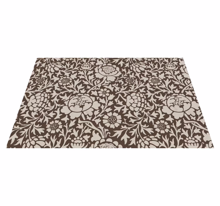 Set de table rectangulaire motif floral vintage - TenStickers