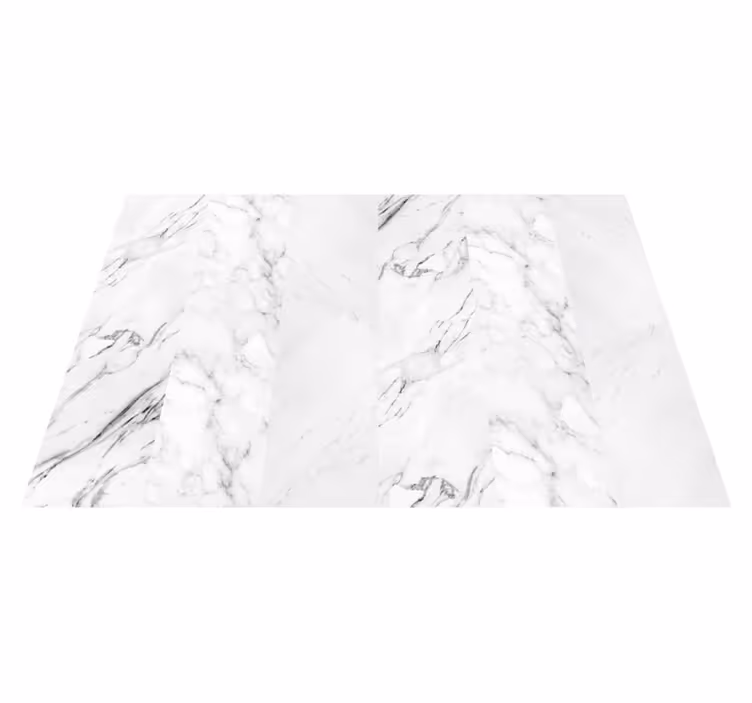Set de table design imitation marbre blanc - TenStickers