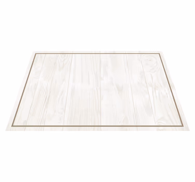Set de table rectangulaire effet de bois blanc - TenStickers