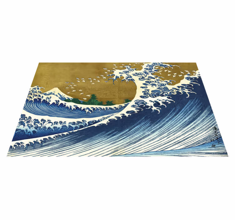 Set de table Kaijo no Fuji vagues kanagawa - TenStickers
