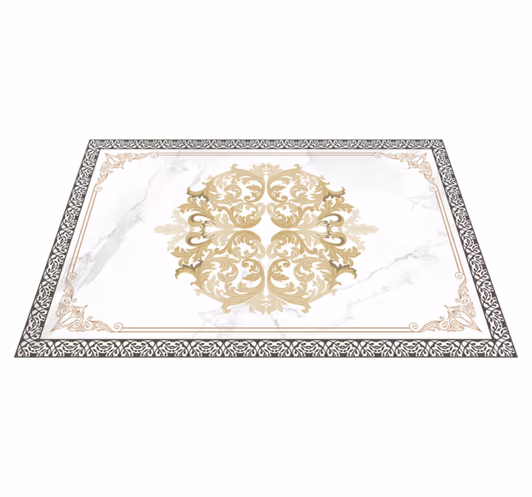 Set de table style baroque motif doré - TenStickers